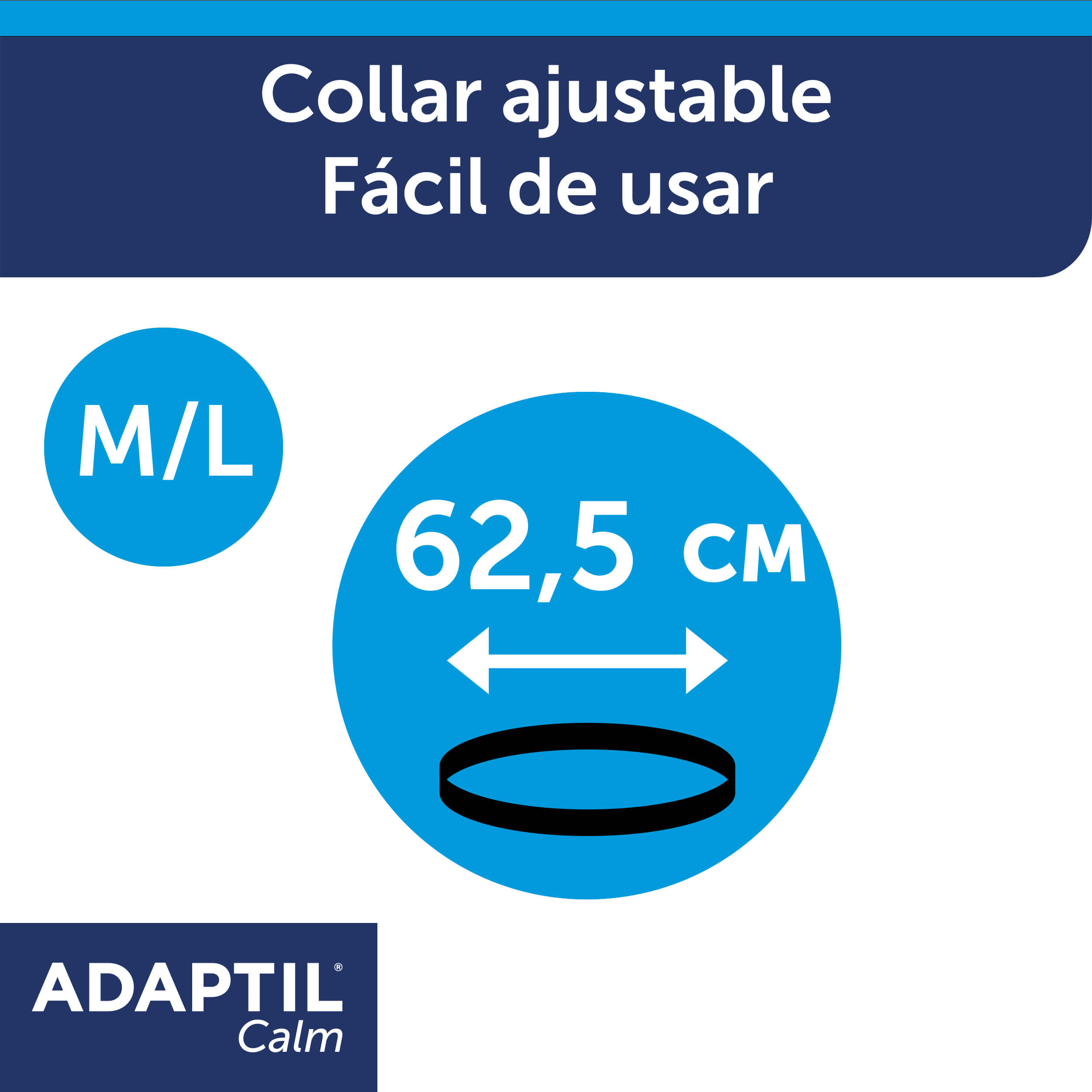 medidas collar adaptil