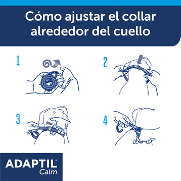cómo ajustar el collar adaptil